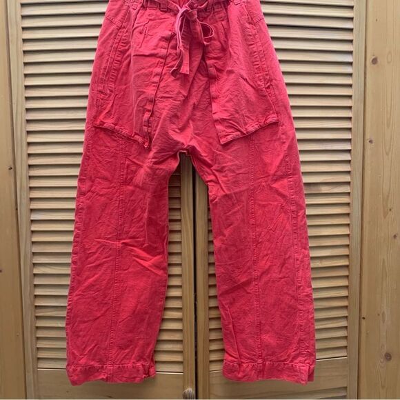 Free People Sky Rider Straight Leg paperbag pants small - Picture 5 of 7